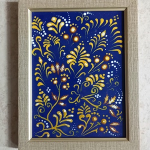 Virágzás - tűzzománc kép, Művészet, Festmény, Tűzzománc, Tűzzománc, MESKA