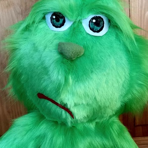 100 cm álló grincs színű lény - karácsony - karácsonyi lakásdekoráció - karácsonyi manók, figurák - Meska.hu