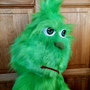 100 cm álló grincs színű lény - karácsony - karácsonyi lakásdekoráció - karácsonyi manók, figurák - Meska.hu