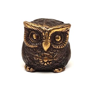 Réz figura bagoly óarany 4cm, Otthon & Életmód, Dekoráció, Spiritualitás, , MESKA