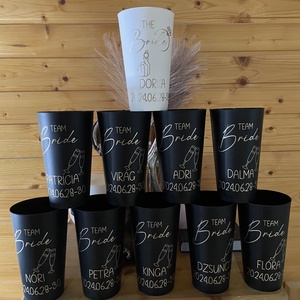 Lánybúcsú pohár szett - Meska.hu