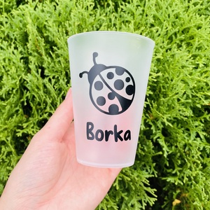 Egyedi, Többször haszn. repohár 300/ 500 ml - Meska.hu