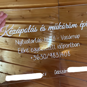 Plexi tábla - otthon & életmód - dekoráció - ajtó- és ablak dekoráció - ajtótábla - Meska.hu