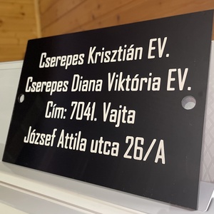 Cégtábla/Plexi tábla - otthon & életmód - dekoráció - ajtó- és ablak dekoráció - ajtótábla - Meska.hu