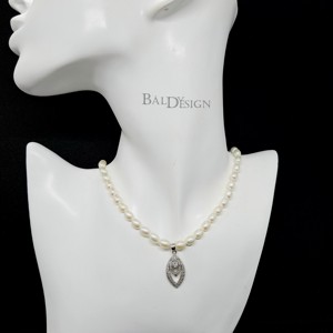 Gyöngysor ezüst medállal - Meska.hu