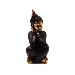 Réz figura pihenő Buddha óarany 9x4cm, Otthon & Életmód, Dekoráció, Dísztárgy, , MESKA