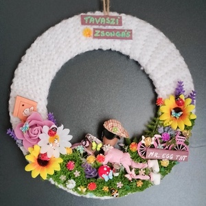 Tavaszi zsongás  - otthon & életmód - dekoráció - ajtó- és ablak dekoráció - ablakmatrica - Meska.hu