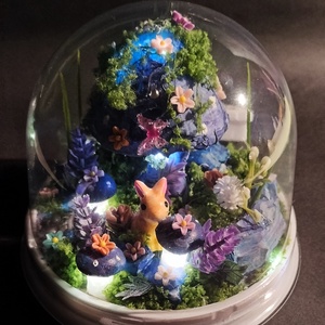 Kék alkony , nyuszi álom - otthon & életmód - dekoráció - asztal és polc dekoráció - asztaldísz - Meska.hu