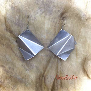 Origami 3. Fülbevaló, Ékszer, Fülbevaló, Lógó fülbevaló, Ötvös, Ékszerkészítés, MESKA