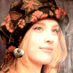 Virágfüzér   Fülbevaló, Ékszer, Fülbevaló, Lógós kerek fülbevaló, Ötvös, Ékszerkészítés, MESKA