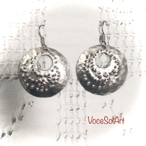 Virágfüzér   Fülbevaló - ékszer - fülbevaló - lógós kerek fülbevaló - Meska.hu