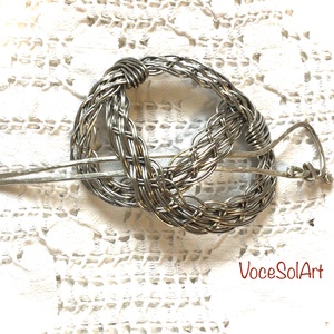 Ezüstfonat  Kontydísz- Hajcsat - ruha & divat - hajdísz & hajcsat - hajcsat & hajtű - Meska.hu