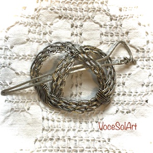 Ezüstfonat  Kontydísz- Hajcsat - ruha & divat - hajdísz & hajcsat - hajcsat & hajtű - Meska.hu