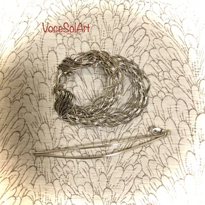 Ezüstfonat  Kontydísz- Hajcsat - ruha & divat - hajdísz & hajcsat - hajcsat & hajtű - Meska.hu