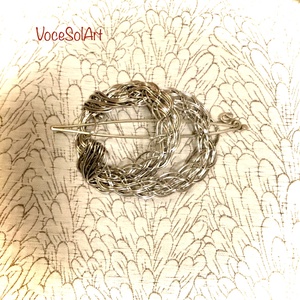 Ezüstfonat  Kontydísz- Hajcsat - ruha & divat - hajdísz & hajcsat - hajcsat & hajtű - Meska.hu