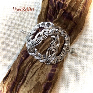 Ezüstfonódás  Kontydísz- Hajcsat - Meska.hu