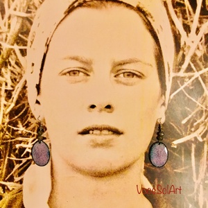 Csillagfelhő tűzzománc Fülbevaló - Meska.hu