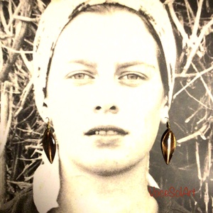 Levél emlékbe Tűzzománc Fülbevaló, Ékszer, Fülbevaló, Lógó fülbevaló, Tűzzománc, Ötvös, MESKA