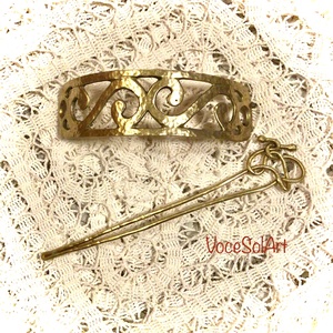 Fénylő hullámok  Hajcsat - ruha & divat - hajdísz & hajcsat - hajcsat & hajtű - Meska.hu