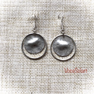 Kör közepén Fülbevaló - ékszer - fülbevaló - lógós kerek fülbevaló - Meska.hu