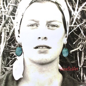 Téli hajnal   tűzzománc Fülbevaló, Ékszer, Fülbevaló, Lógós kerek fülbevaló, Tűzzománc, Ötvös, MESKA