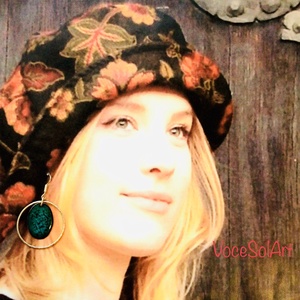 Energiamező - Ezüst kör türkiz ovális tűzzománc Fülbevaló - ékszer - fülbevaló - lógós kerek fülbevaló - Meska.hu