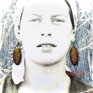 Hulljatok levelek - Ovális Tűzzománc Fülbevaló, Ékszer, Fülbevaló, Lógó csepp fülbevaló, Tűzzománc, Ötvös, MESKA