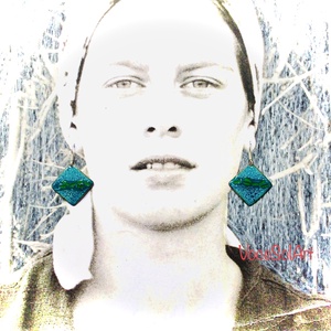 Türkiz négyzet tűzzománc Fülbevaló, Ékszer, Fülbevaló, Lógó fülbevaló, Tűzzománc, Ötvös, MESKA