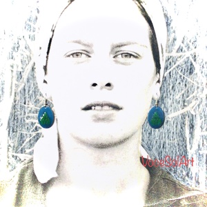 Égigérő - Ovális türkiz tűzzománc Fülbevaló, Ékszer, Fülbevaló, Lógós kerek fülbevaló, Tűzzománc, Ötvös, MESKA