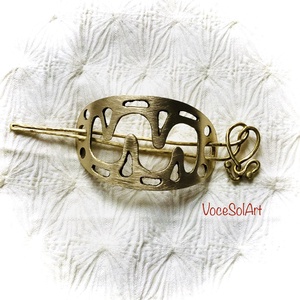 Szezám- Sárgaréz   Hajcsat, Ruha & Divat, Hajdísz & Hajcsat, Hajcsat & Hajtű, Ötvös, MESKA