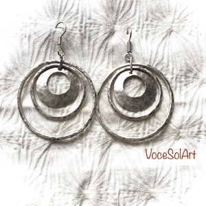 Nyitottság- Kör Fülbevaló, Ékszer, Fülbevaló, Lógós kerek fülbevaló, Ötvös, Ékszerkészítés, MESKA
