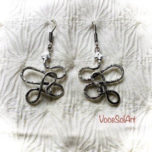 Kígyócska- Kígyó Fülbevaló és Nyaklánc - ékszer - ékszerszett - Meska.hu