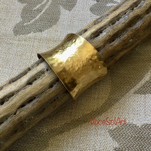 Fényölelés  -sárgaréz karkötő - ékszer - karkötő - széles karkötő - Meska.hu