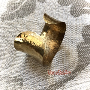 Fényölelés  -sárgaréz karkötő - ékszer - karkötő - széles karkötő - Meska.hu