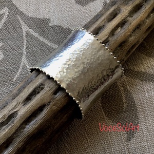 Ezüstgyöngy -Ezüstözött karkötő - ékszer - karkötő - széles karkötő - Meska.hu