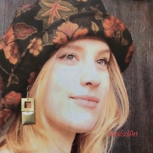 Nyitottság- Négyzet Fülbevaló, Ékszer, Fülbevaló, Lógó fülbevaló, Ötvös, Ékszerkészítés, MESKA