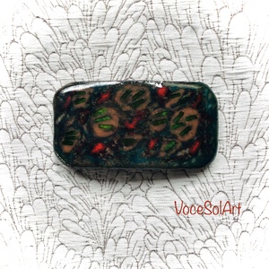 Páva - tűzzománc Hajcsat - ruha & divat - hajdísz & hajcsat - hajcsat & hajtű - Meska.hu