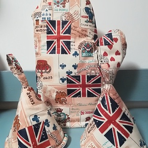 Bye-bye London-don-don-don...... edényfogó szett, Otthon & Életmód, Konyhafelszerelés, tálalás, Konyhai textil, Edényfogó & Edényfedő, Varrás, MESKA