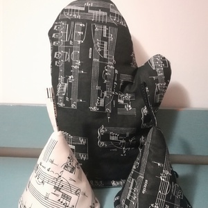 Kottázzunk feketén-fehéren - otthon & életmód - konyhafelszerelés, tálalás - konyhai textil - edényfogó & edényfedő - Meska.hu