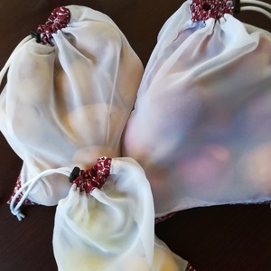 ÖKO bevásárló zacskók, 3 darabos - táska & tok - bevásárlás & shopper táska - zöldség/gyümölcs zsák - Meska.hu