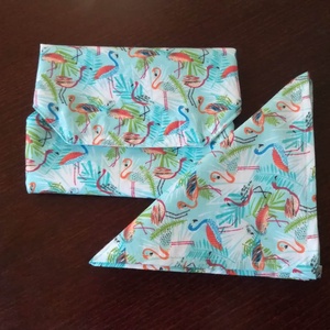 NoWaste, ujraszalvéta flamingós - otthon & életmód - konyhafelszerelés, tálalás - konyhai textil - szalvéta - Meska.hu