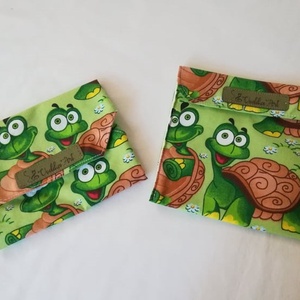 Nowaste, SNACKBAG  teknősbéka - táska & tok - uzsonna- & ebéd tartó - szendvics csomagoló - Meska.hu