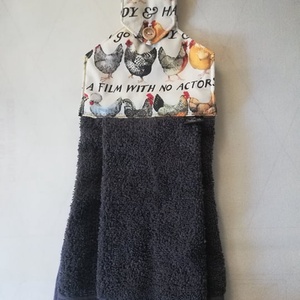Tyúkok, sorakozó!...... konyhai törlő, konyharuha, frottír kéztörlő - otthon & életmód - konyhafelszerelés, tálalás - konyhai textil - konyharuha & törlőkendő - Meska.hu
