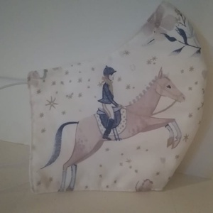 Díjugratás, műlovarnő...... szájmaszk, arcmaszk. -  - Meska.hu