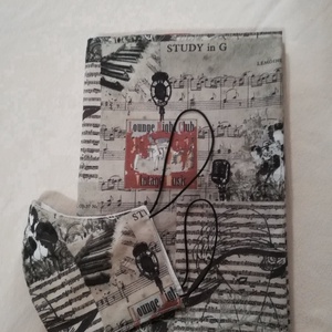 Zöldben is átölel a zene, sál,  körsál - ruha & divat - sál, sapka, kendő - sál - Meska.hu