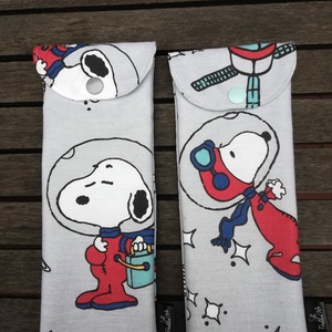 Evőeszköz tartó , Snoopy, szürke, PUL béléssel - táska & tok - uzsonna- & ebéd tartó - evőeszköz tartó - Meska.hu
