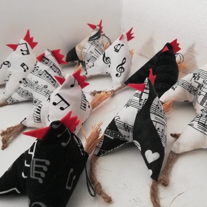 Tyúkocskák, húsvéti dekoráció - otthon & életmód - dekoráció - ajtó- és ablak dekoráció - ajtódísz & kopogtató - Meska.hu