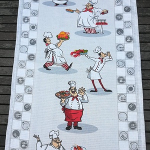 Kötény szett, francia szakácsok.... - otthon & életmód - konyhafelszerelés, tálalás - konyhai textil - kötény - Meska.hu