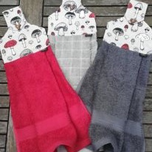 Gombás  konyhai kéztörlő - otthon & életmód - konyhafelszerelés, tálalás - konyhai textil - konyharuha & törlőkendő - Meska.hu