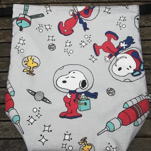 Uzsonnás táska snoopy, szürke - táska & tok - uzsonna- & ebéd tartó - ebéd tasak, doboz - Meska.hu